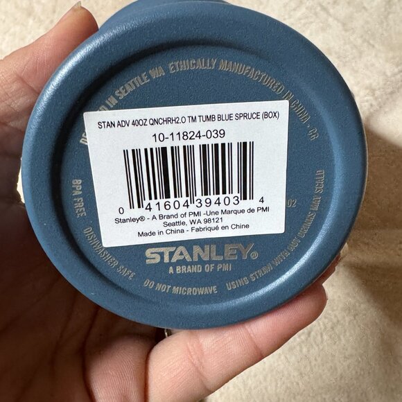 Stanley 40 oz Stainless Steel H2.0 FlowState Quencher Blue Spruce Tumbler NWT - Picture 6 of 6